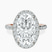 Pre-Designed 10kt Rose Gold Lumina Halo Lab Diamond Eternity Ring