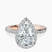 Pre-Designed 18kt Rose Gold Lumina Halo Lab Diamond Eternity Ring