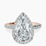 Pre-Designed 10kt Rose Gold Lumina Halo Lab Diamond Eternity Ring