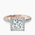 Pre-Designed 14kt Rose Gold Lumina Halo Lab Diamond Eternity Ring