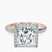 Pre-Designed 18kt Rose Gold Lumina Halo Lab Diamond Eternity Ring