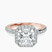 Pre-Designed 18kt Rose Gold Lumina Halo Lab Diamond Eternity Ring