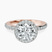18kt Rose Gold Lumina Halo Lab Diamond Eternity Ring