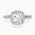 Lumina Halo Lab Diamond Eternity Engagement Ring in Platinum