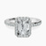 Lumina Halo Lab Diamond Eternity Engagement Ring in Platinum