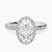 Lumina Halo Lab Diamond Eternity Engagement Ring in Platinum