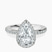 Lumina Halo Lab Diamond Eternity Engagement Ring in Platinum
