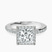 Lumina Halo Lab Diamond Eternity Engagement Ring in Platinum