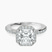 Lumina Halo Lab Diamond Eternity Engagement Ring in Platinum