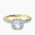 Pre-Designed 10kt Yellow Gold Lumina Halo Lab Diamond Eternity Ring