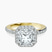 Pre-Designed 18kt Yellow Gold Lumina Halo Lab Diamond Eternity Ring