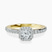 Pre-Designed 10kt Yellow Gold Lumina Halo Lab Diamond Eternity Ring