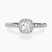 Pre-Designed 10kt Yellow Gold Lumina Halo Lab Diamond Eternity Ring