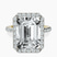 Pre-Designed 10kt Yellow Gold Lumina Halo Lab Diamond Eternity Ring