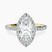 Lumina Halo Lab Diamond Eternity Engagement Ring in 9ct Yellow Gold