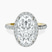 Pre-Designed 10kt Yellow Gold Lumina Halo Lab Diamond Eternity Ring
