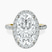 Pre-Designed 10kt Yellow Gold Lumina Halo Lab Diamond Eternity Ring