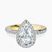Lumina Halo Lab Diamond Eternity Engagement Ring in 9ct Yellow Gold