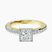 Pre-Designed 10kt Yellow Gold Lumina Halo Lab Diamond Eternity Ring