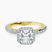 Pre-Designed 10kt Yellow Gold Lumina Halo Lab Diamond Eternity Ring