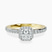 Pre-Designed 14kt Yellow Gold Lumina Halo Lab Diamond Eternity Ring