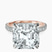 Pre-Designed 10kt Rose Gold Myra Secret Halo Lab Diamond Ring
