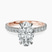 Pre-Designed 14kt Rose Gold Chrissy Teigen Secret Halo Lab Diamond Ring