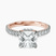 Pre-Designed 14kt Rose Gold Chrissy Teigen Secret Halo Lab Diamond Ring