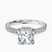 Pre-Designed 18kt White Gold Chrissy Teigen Secret Halo Lab Diamond Ring
