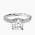 Pre-Designed 18kt White Gold Chrissy Teigen Secret Halo Lab Diamond Ring