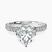 Pre-Designed 18kt White Gold Chrissy Teigen Secret Halo Lab Diamond Ring