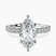 Pre-Designed 18kt White Gold Chrissy Teigen Secret Halo Lab Diamond Ring