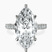 Pre-Designed Platinum Myra Secret Halo Lab Diamond Ring
