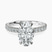 Pre-Designed 18kt White Gold Chrissy Teigen Secret Halo Lab Diamond Ring