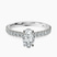 Pre-Designed Platinum Myra Secret Halo Lab Diamond Ring