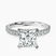 Pre-Designed 18kt White Gold Chrissy Teigen Secret Halo Lab Diamond Ring