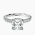 Pre-Designed 18kt White Gold Chrissy Teigen Secret Halo Lab Diamond Ring