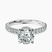 Pre-Designed Platinum Myra Secret Halo Lab Diamond Ring