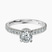 Pre-Designed 10kt White Gold Myra Secret Halo Lab Diamond Ring