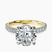 Pre-Designed 10kt Yellow Gold Myra Secret Halo Lab Diamond Ring