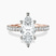 Zoey Six Prong Eternity Lab Diamond Engagement Ring in 9ct Rose Gold