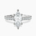 Pre-Designed Platinum Zoey Six Prong Eternity Lab Diamond Ring