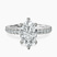 Zoey Six Prong Eternity Lab Diamond Engagement Ring in 9ct White Gold