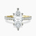 Zoey Six Prong Eternity Lab Diamond Engagement Ring in 9ct Yellow Gold
