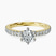Pre-Designed 10kt Yellow Gold Zoey Six Prong Eternity Lab Diamond Ring