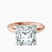 Pre-Designed 18kt Rose Gold Lyla Hidden Accents Solitaire Lab Diamond Ring