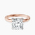 Pre-Designed 18kt Rose Gold Lyla Hidden Accents Solitaire Lab Diamond Ring