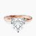 Lyla Hidden Accents Solitaire Lab Diamond Engagement Ring in 9ct Rose Gold