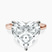 Pre-Designed 14kt Rose Gold Lyla Hidden Accents Solitaire Lab Diamond Ring