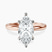 Lyla Hidden Accents Solitaire Lab Diamond Engagement Ring in 10kt Rose Gold